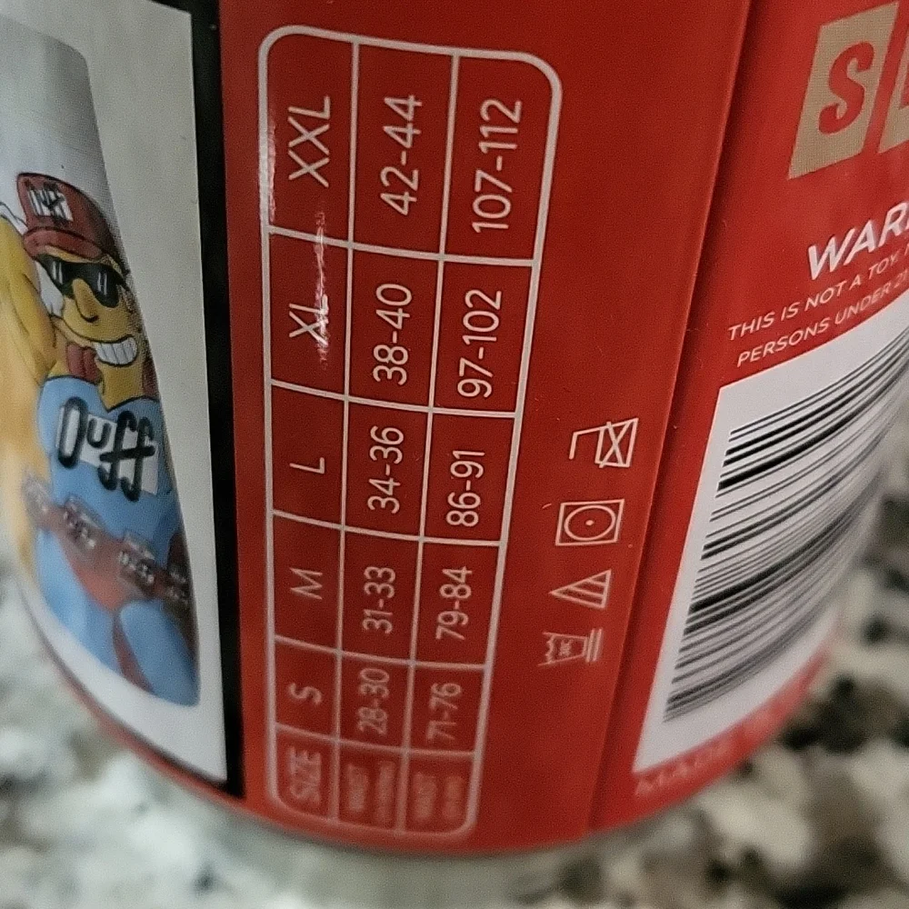 Men's XL Boxer Briefs Duff Beer  The Simpsons  Men's funny underwear - Picture 4 of 8